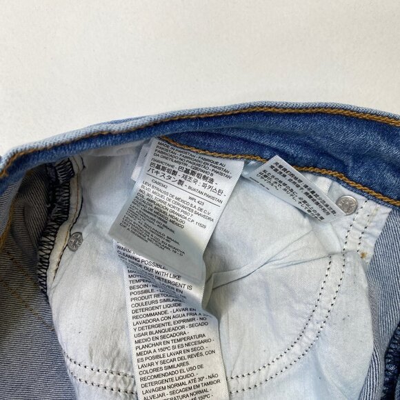 Levi's Wedgie Destructed High Rise Skinny Jeans - Picture 7 of 11